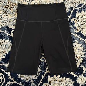 Black High-Rise Bike Short
